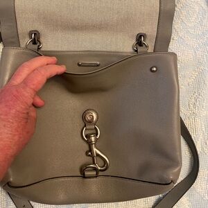 Rebecca Minkoff Taupe Gray Pebbled Leather Bag